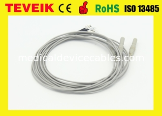 Preço de fábrica do cabo médico do EEG do soquete de Neurofeedback DIN1.5, elétrodo de cobre chapeado de prata do EEG